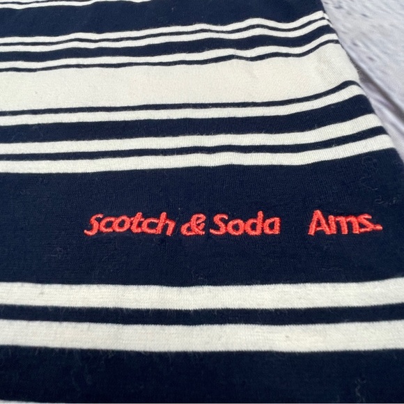 SCOTCH & SODA Amsterdam striped scoop neck Vacay Everyday cotton tank top size L - Picture 6 of 13